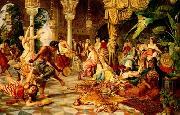 unknow artist Arab or Arabic people and life. Orientalism oil paintings  509 oil on canvas